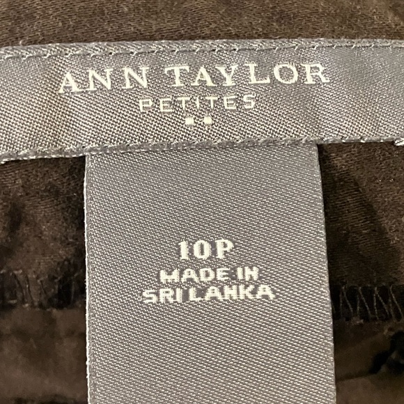 Ann Taylor Chocolate brown low waist capri pants petite size 10 - Picture 6 of 7